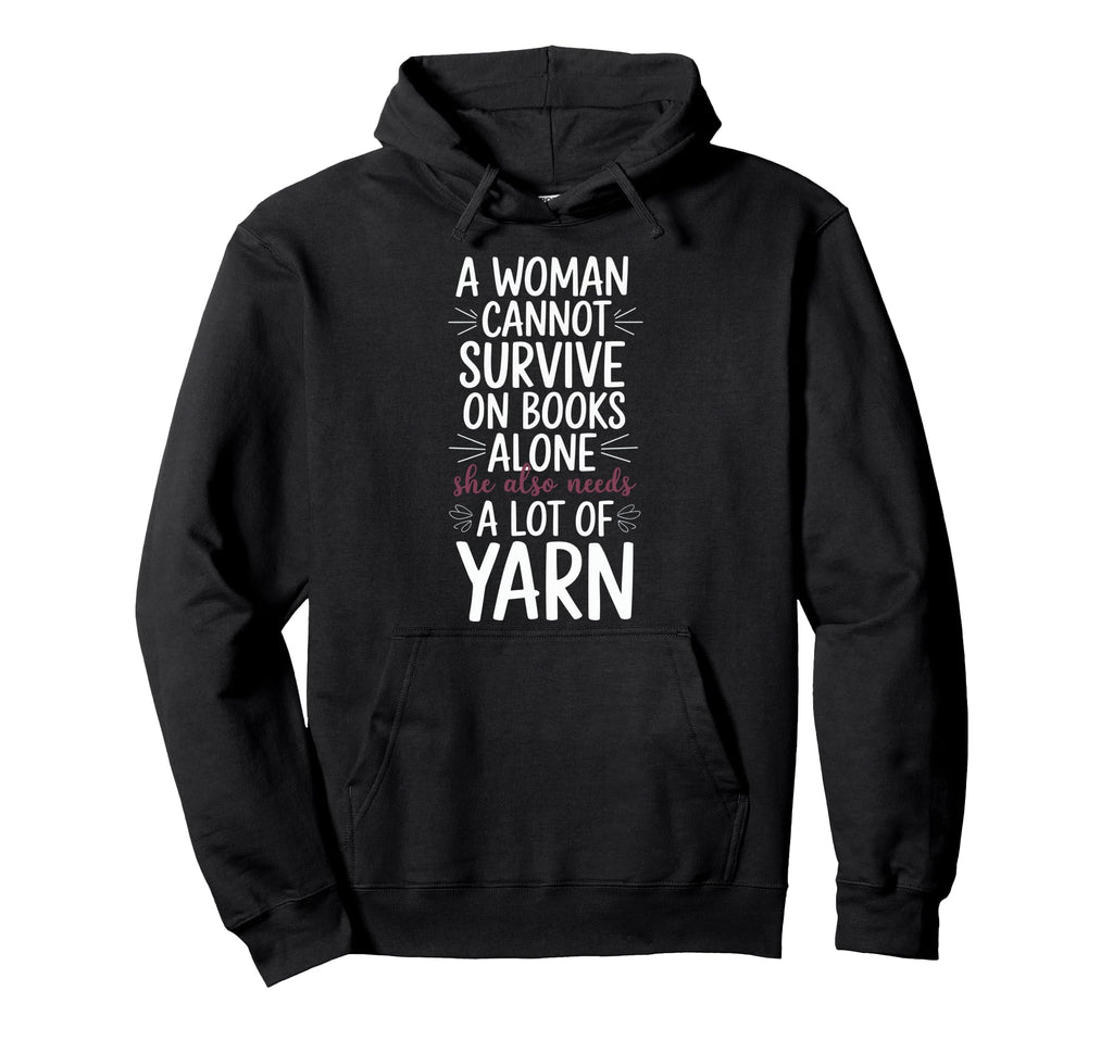 Cannot Survive Books Alone She Also Need Hoodie - Minimalist Print Unisex - T-Shirt, Sweatshirt, Hoodie