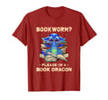 Bookworm Please Im Book Dragon Funny T-Shirt - Minimalist Print for Adults - T-Shirt, Sweatshirt, Hoodie