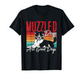 Muzzled Dogs Are Good Dogs Therapy Dog T-Shirt - Graphic Print Unisex - T-Shirt, Sweatshirt, Hoodie
