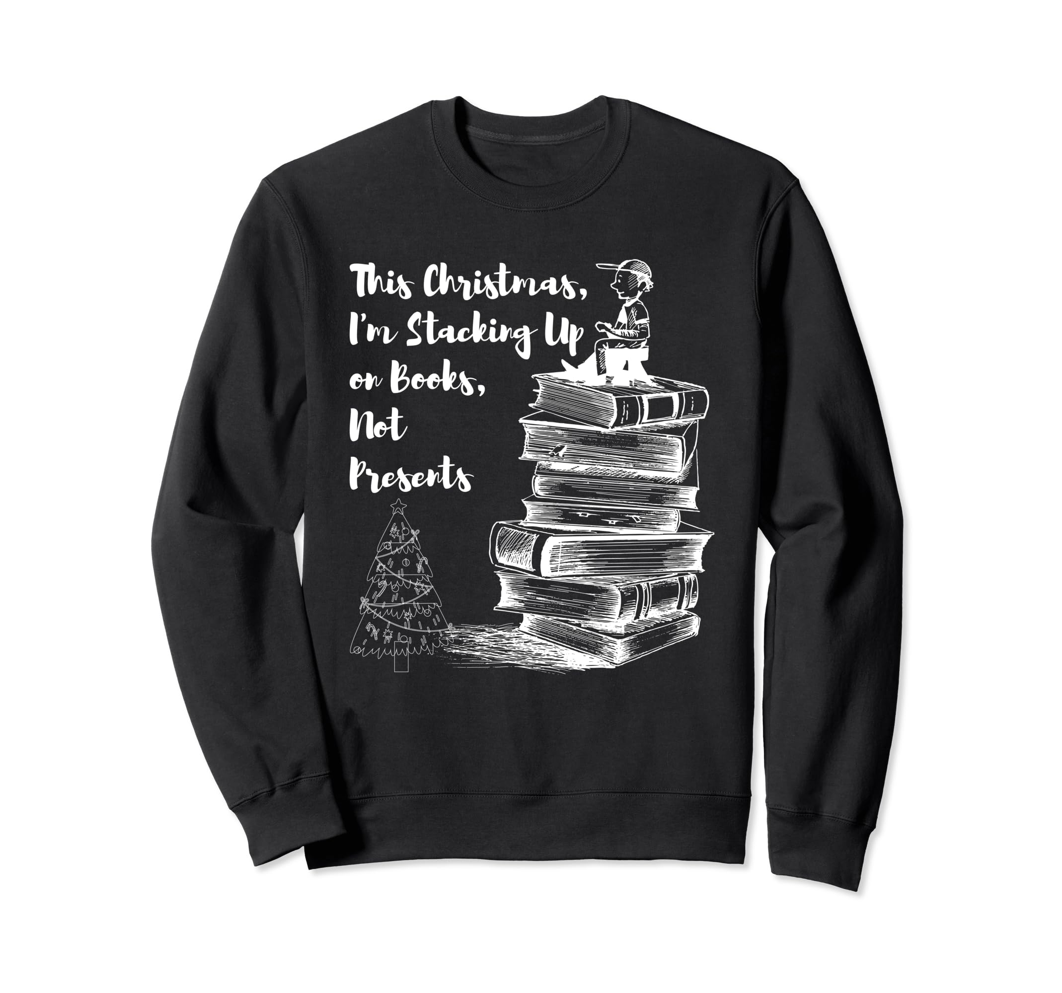 Merry Bookmas Book Club Sweatshirt - Casual Everyday Wear for Adults - T-Shirt, Sweatshirt, Hoodie
