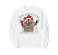 Overstimulated Festive Af Wine Raccoon Sweatshirt - Novelty Apparel Unisex - T-Shirt, Sweatshirt, Hoodie
