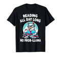 No Probllama Llama Alpaca Book T-Shirt - Novelty Apparel for Adults - T-Shirt, Sweatshirt, Hoodie