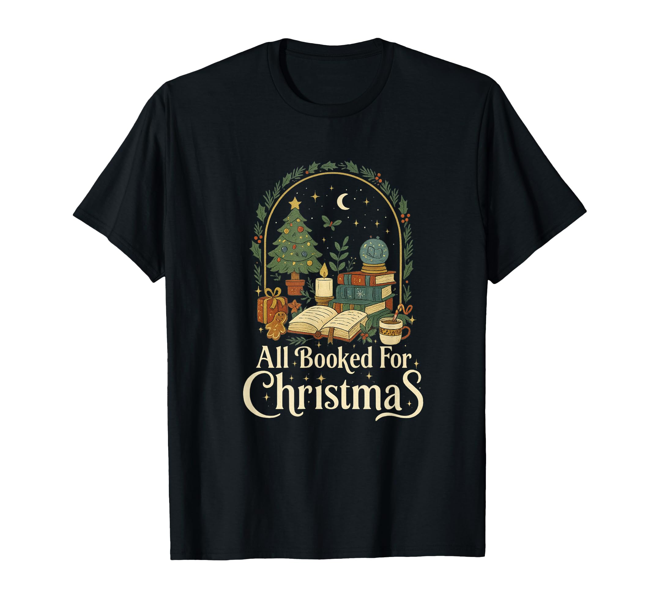 All Booked Cozy Holiday Book T-Shirt - Casual Everyday Wear for Adults - T-Shirt, Sweatshirt, Hoodie