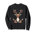 Meditation Reindeer Yoga Pose Sweatshirt - Streetwear Style for Adults - T-Shirt, Sweatshirt, Hoodie