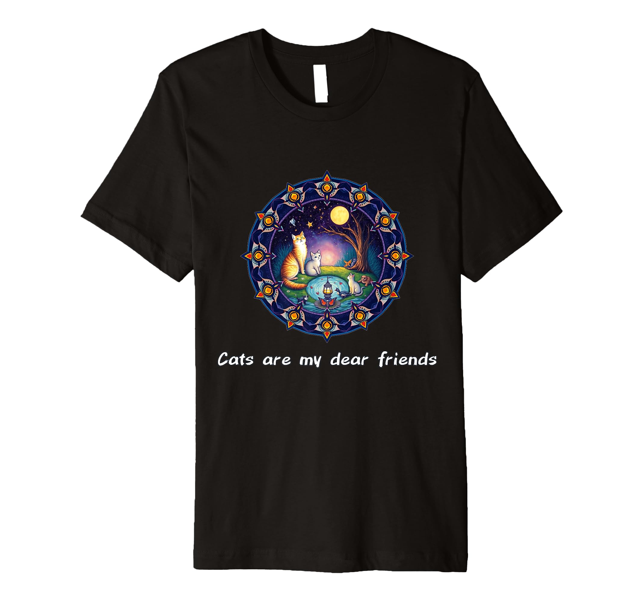 Cats Are My Best Friends Sacred Animals T-Shirt - Custom Art Print Unisex - T-Shirt, Sweatshirt, Hoodie