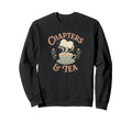 Chapters And Tea Cozy Bookish Reading Sweatshirt - Minimalist Print Unisex - T-Shirt, Sweatshirt, Hoodie