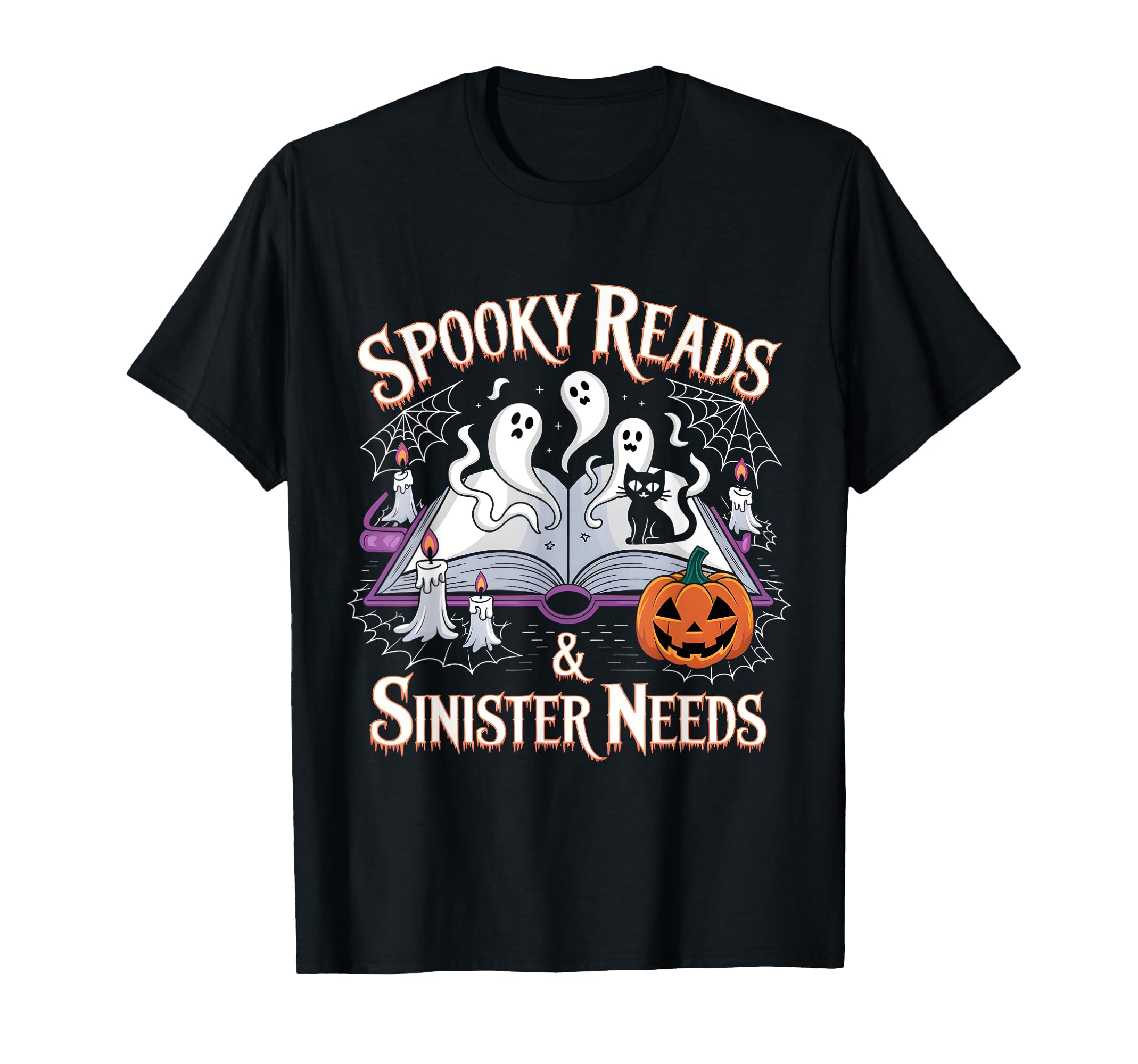 Reading Bookworm Spicy Bookish Spooky T-Shirt - Custom Art Print Unisex - T-Shirt, Sweatshirt, Hoodie