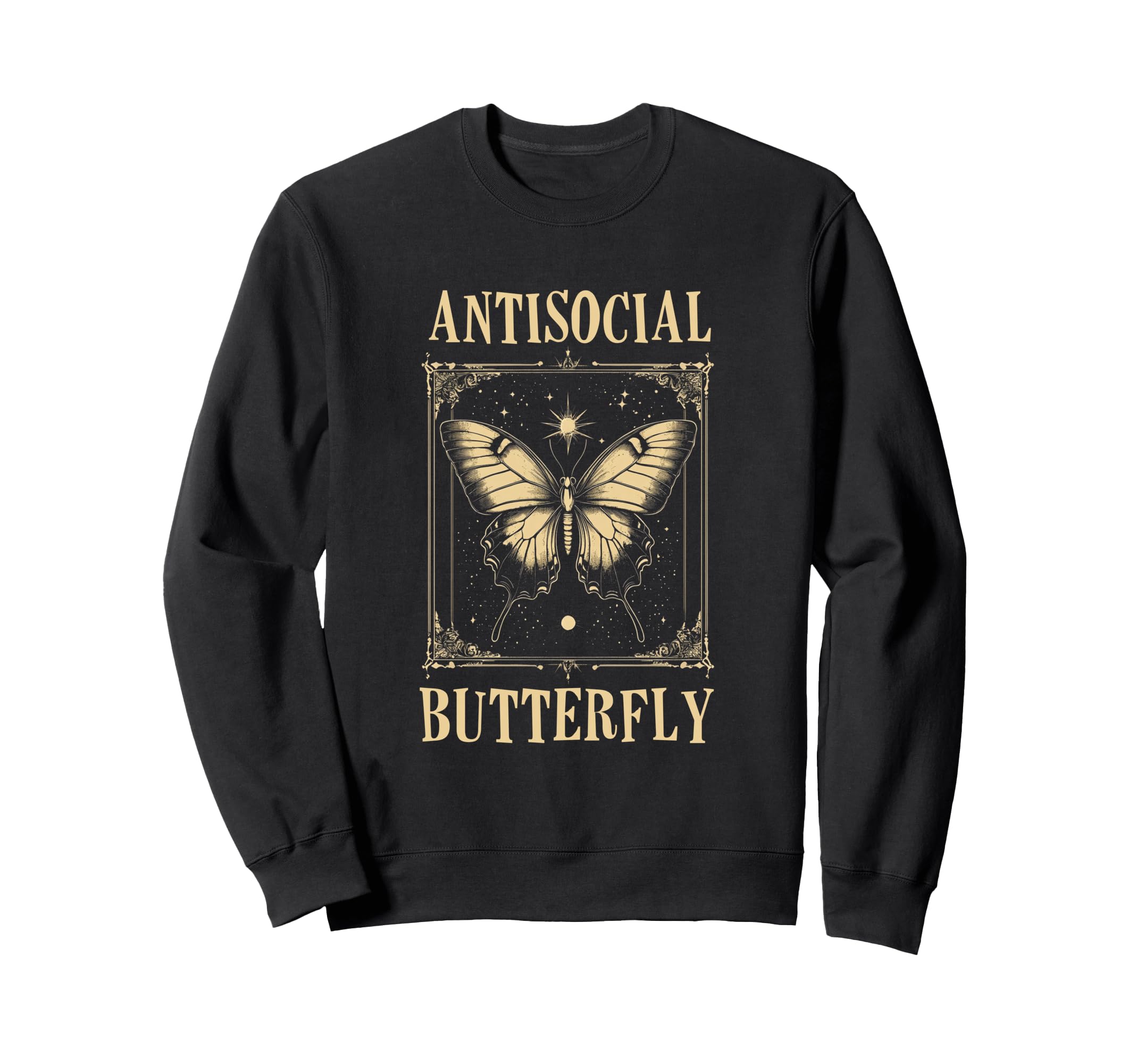 Antisocial Butterfly Gift Hoodie - Unique Graphic Men Women - T-Shirt, Sweatshirt, Hoodie