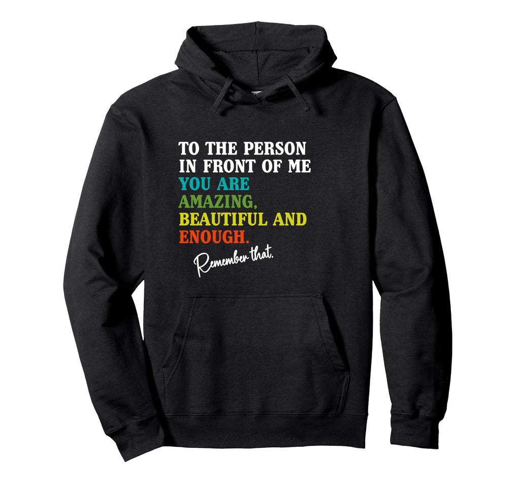 Du Bist Genug Motivation Self Hoodie - Trendy Graphic for Adults - T-Shirt, Sweatshirt, Hoodie