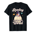 Reading Is Out This World Astronaut Book T-Shirt - Custom Art Print Unisex - T-Shirt, Sweatshirt, Hoodie