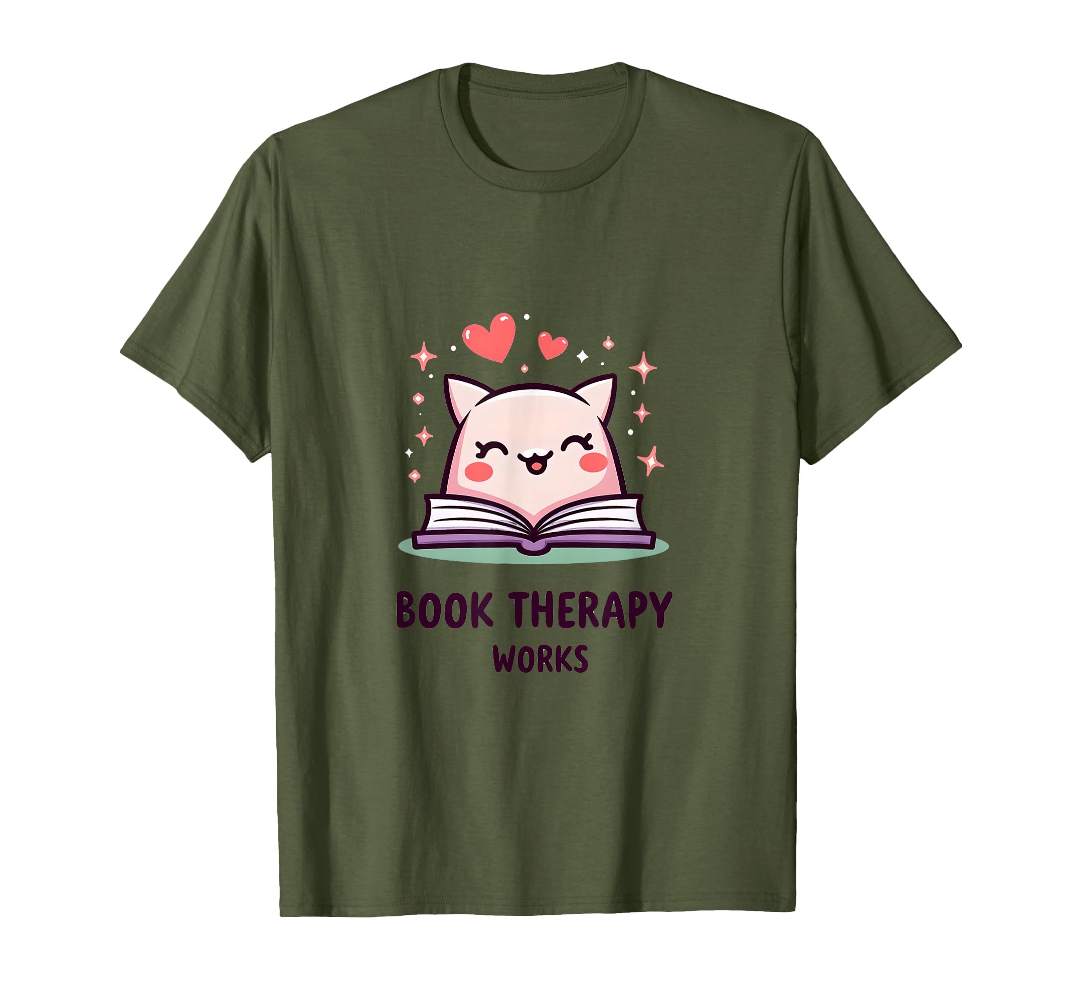 Book Therapy Works Bookish Reader T-Shirt - Novelty Apparel for Adults - T-Shirt, Sweatshirt, Hoodie