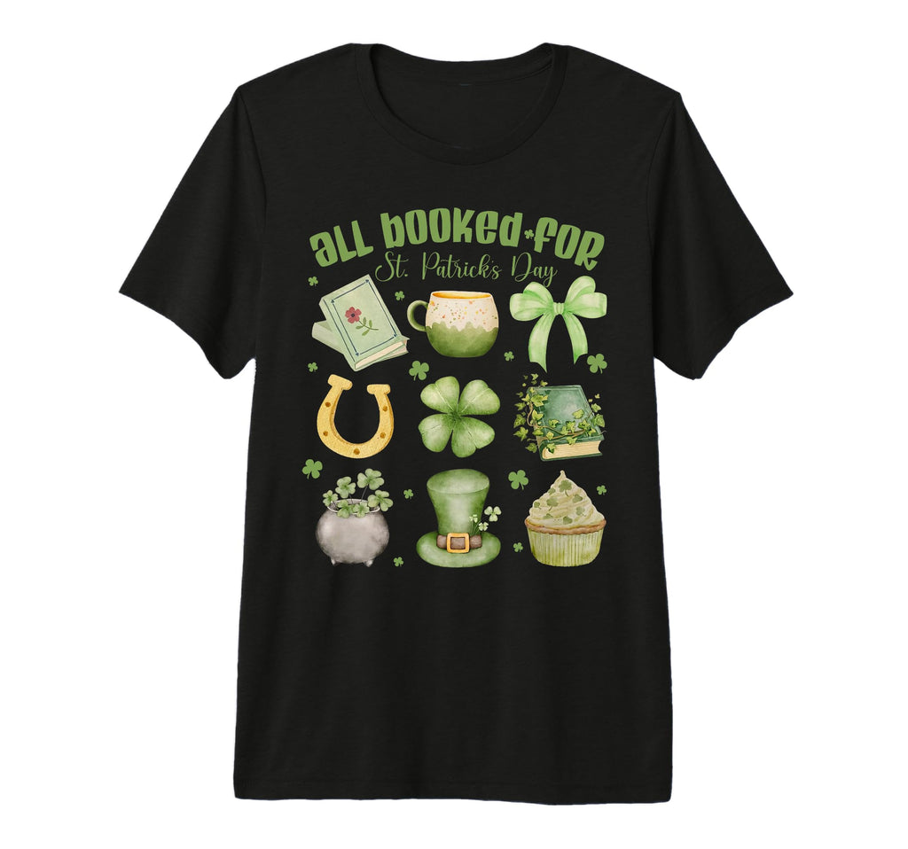 All Booked St Patricks Day Bookish T-Shirt - Trendy Graphic for Adults - T-Shirt, Sweatshirt, Hoodie