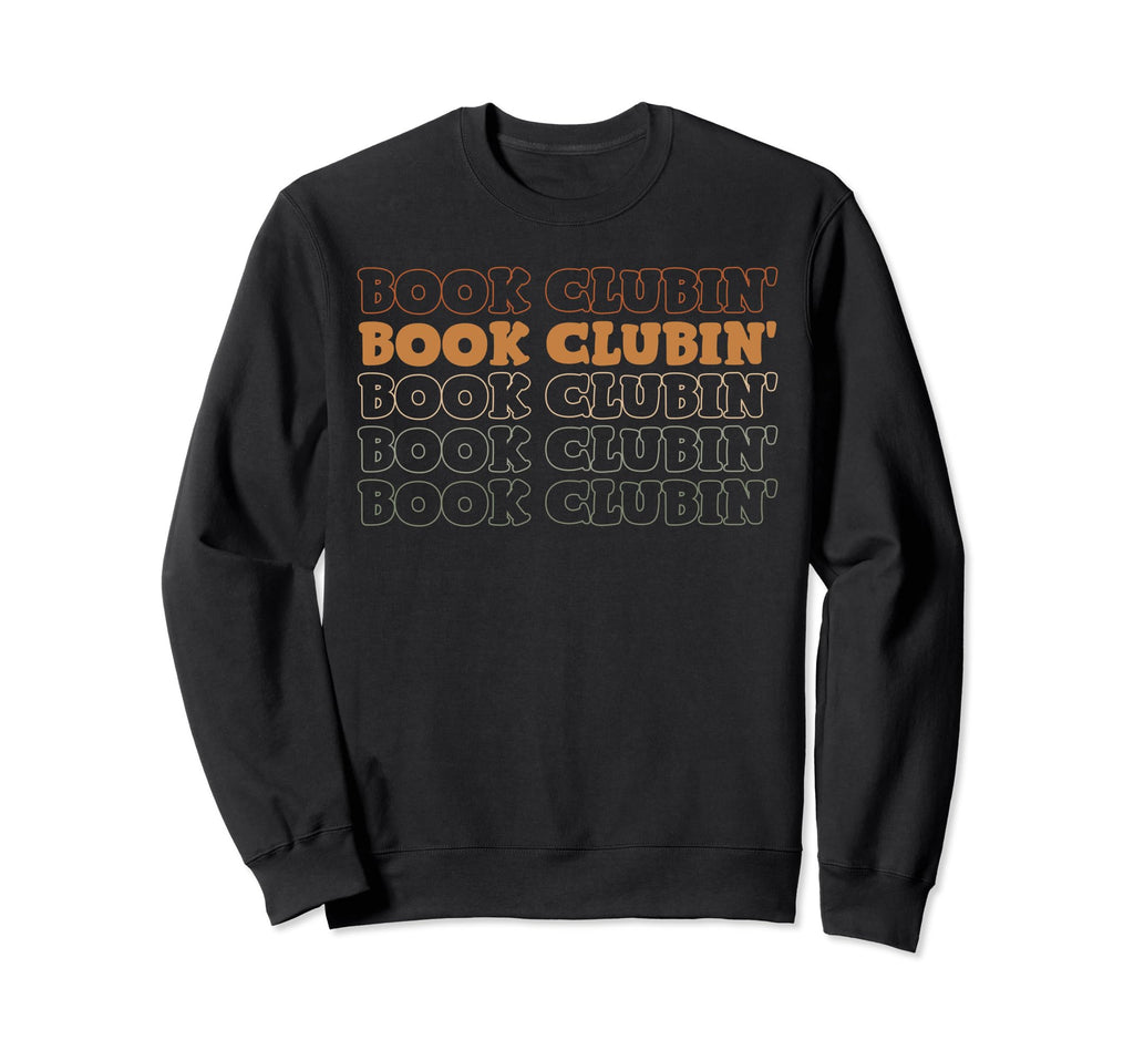 Book Clubin Books Reading Lover Sweatshirt - Minimalist Print Men Women - T-Shirt, Sweatshirt, Hoodie