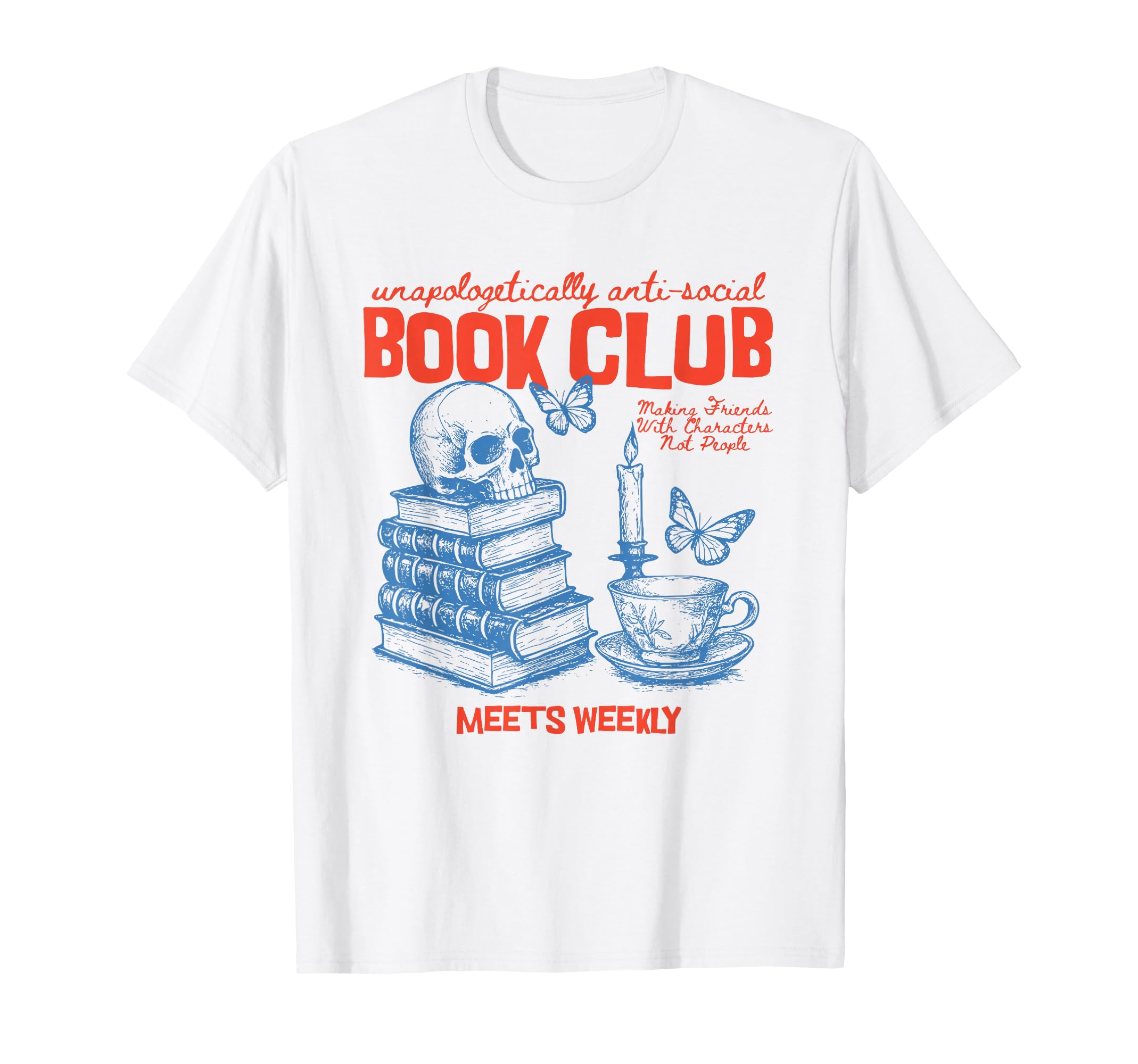 Anti Social Book Club Romance Reader T-Shirt - Unique Graphic Men Women - T-Shirt, Sweatshirt, Hoodie