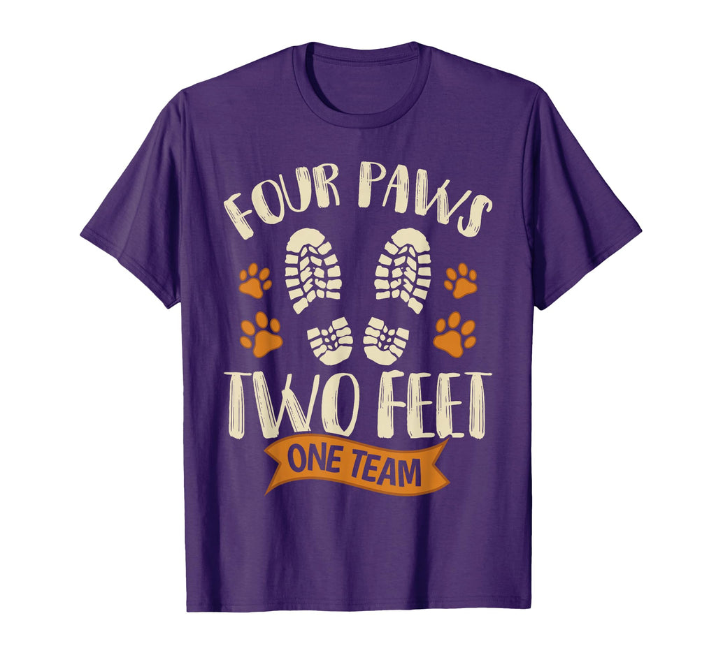 Four Paws Two Feet One Team Funny T-Shirt - Custom Art Print for Adults - T-Shirt, Sweatshirt, Hoodie