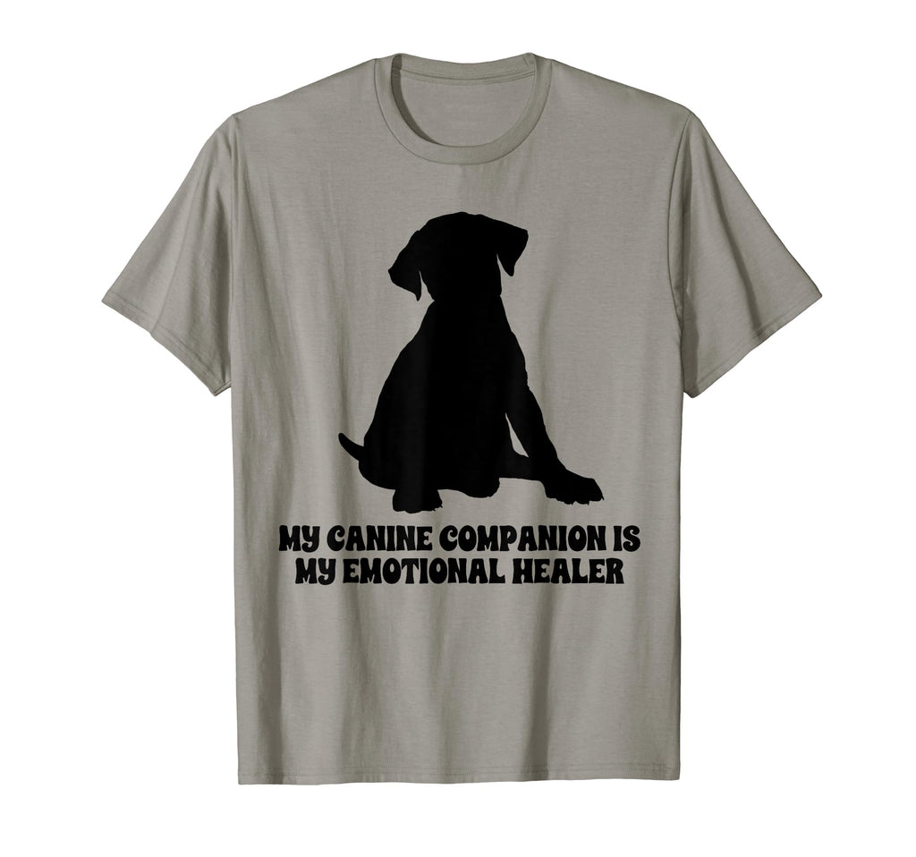 My Canine Companion Is My Emotional T-Shirt - Graphic Print Men Women - T-Shirt, Sweatshirt, Hoodie