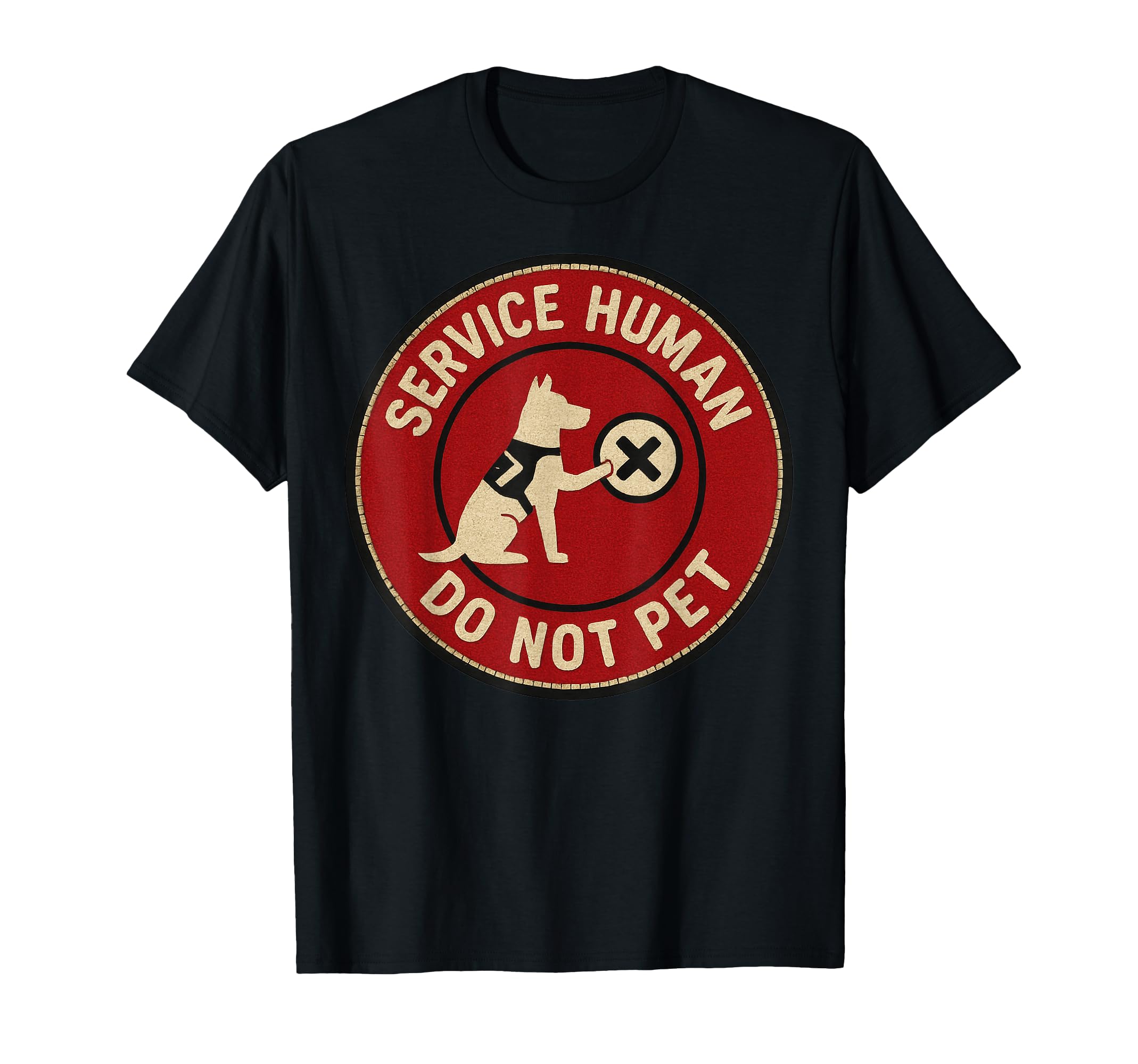 Mens Service Human Do Not Pet Sunset T-Shirt - Graphic Print Men Women - T-Shirt, Sweatshirt, Hoodie