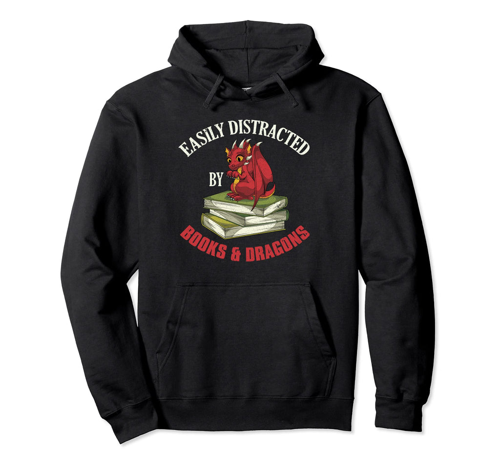 Funny Bookworm Fantasy Animal Book Hoodie - Casual Everyday Wear Men Women - T-Shirt, Sweatshirt, Hoodie