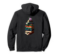 Book Worm Book Stack Reading Addict Hoodie - Custom Art Print for Adults - T-Shirt, Sweatshirt, Hoodie