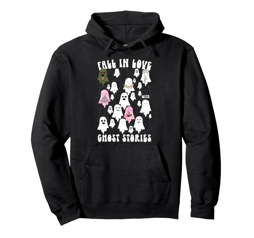 Fall Love Ghost Stories Book Coffee Hoodie - Custom Art Print Unisex - T-Shirt, Sweatshirt, Hoodie