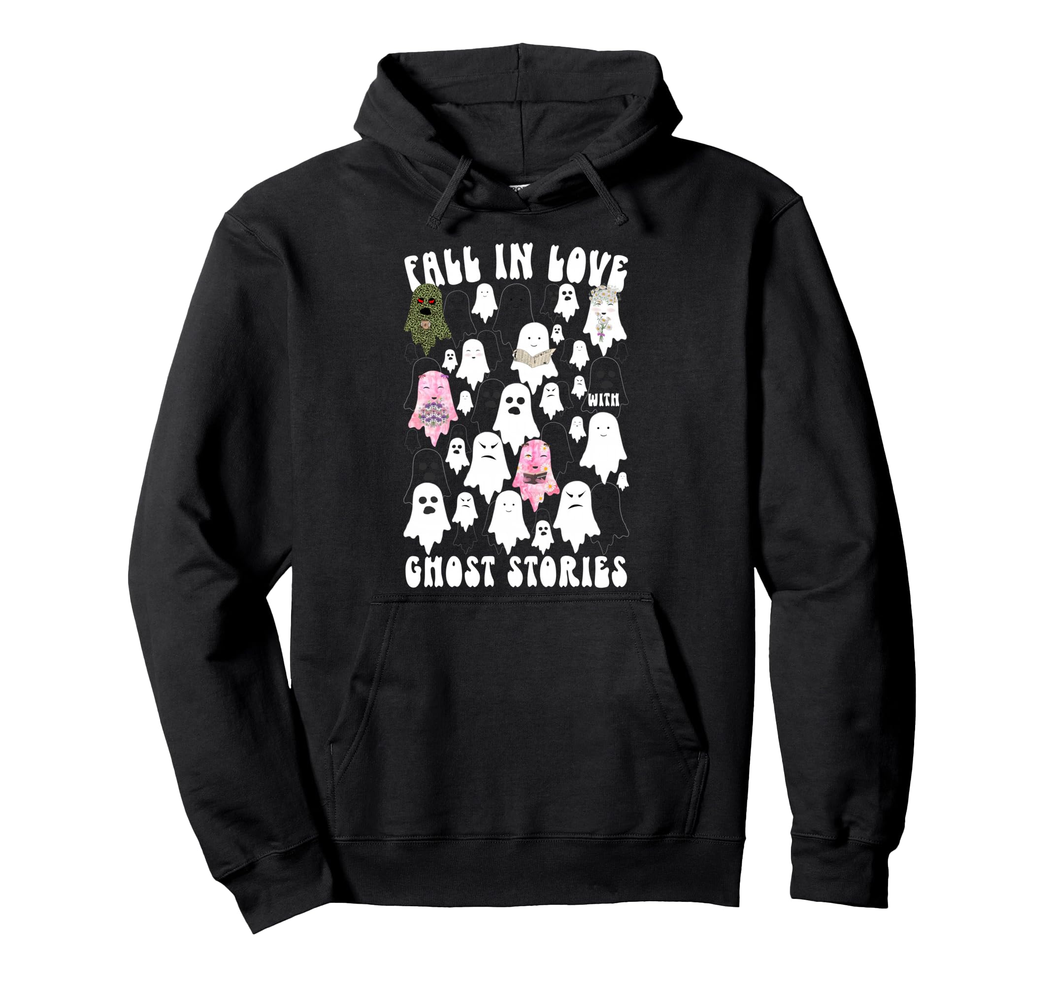 Fall Love Ghost Stories Book Coffee Hoodie - Custom Art Print Unisex - T-Shirt, Sweatshirt, Hoodie