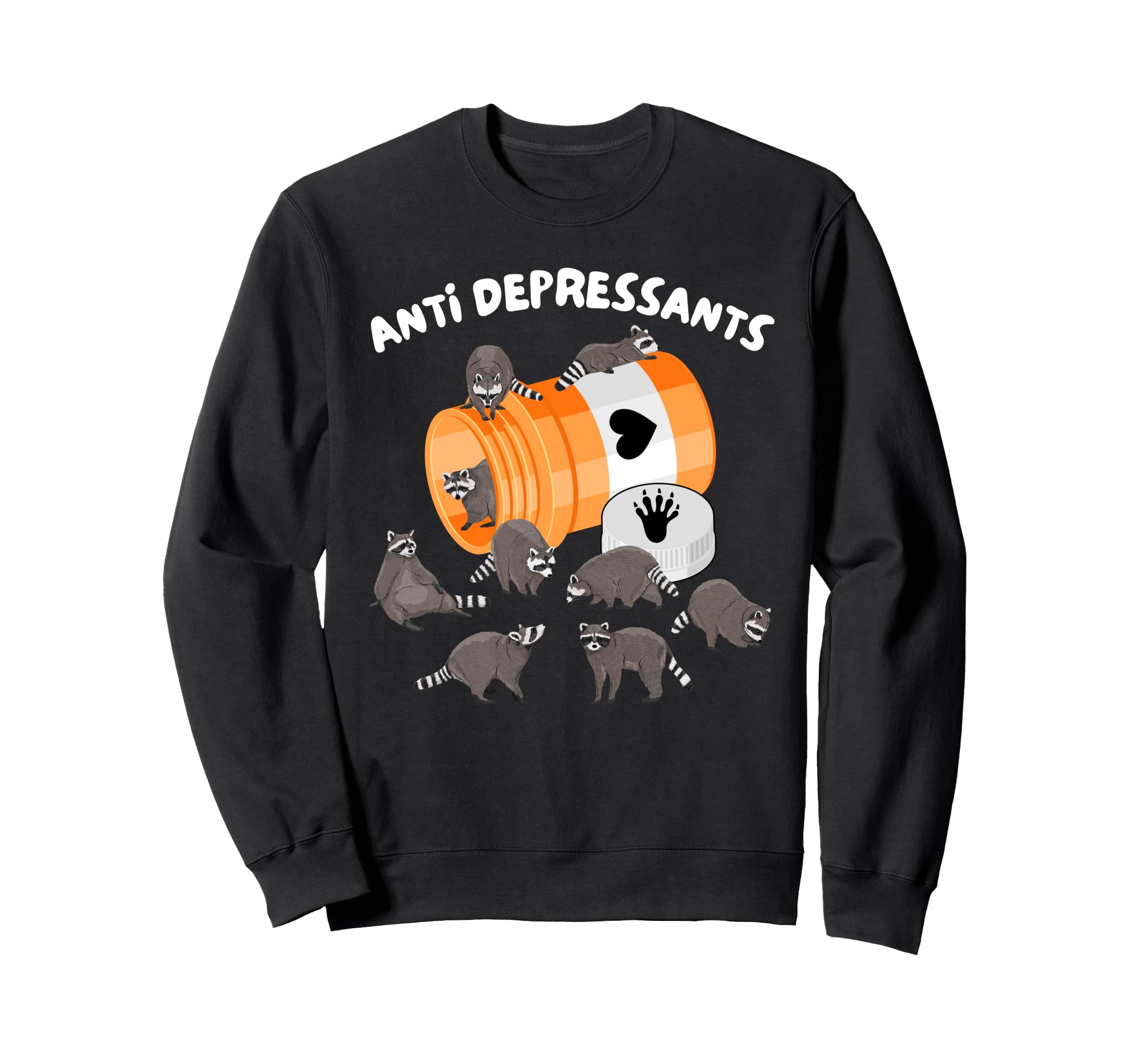Depression Racoon Mental Health Sweatshirt - Streetwear Style for Adults - T-Shirt, Sweatshirt, Hoodie