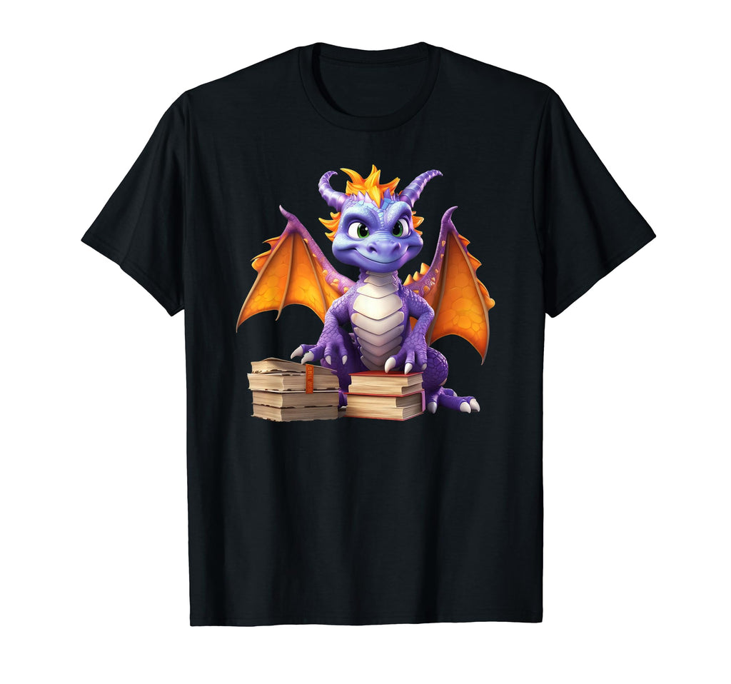 Chinese Year Dragon Dragon Books T-Shirt - Minimalist Print for Adults - T-Shirt, Sweatshirt, Hoodie