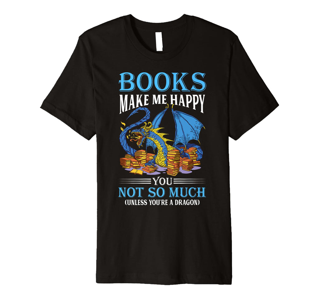 Reading Dragon Booktok Book Lover Book T-Shirt - Graphic Print Men Women - T-Shirt, Sweatshirt, Hoodie