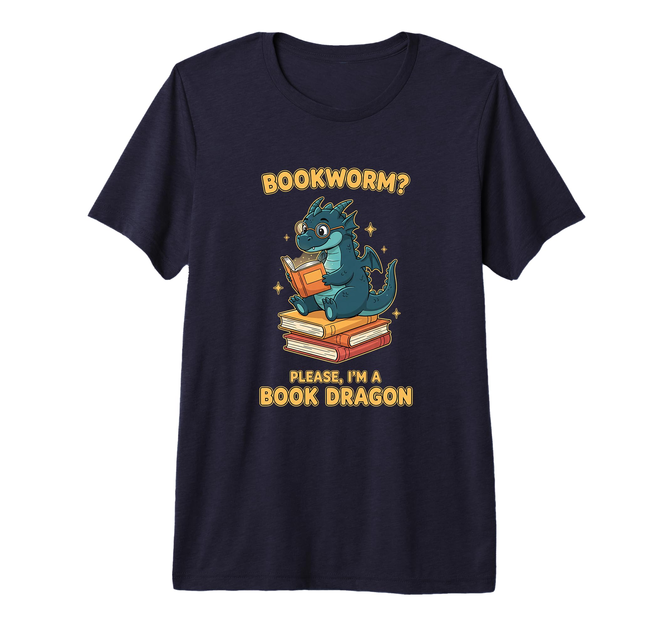 Bookworm Please Im Book Dragon Funny T-Shirt - Graphic Print Unisex - T-Shirt, Sweatshirt, Hoodie