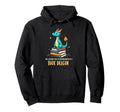 Unique Book Dragon Message Happy Reading Hoodie - Aesthetic Graphic Unisex - T-Shirt, Sweatshirt, Hoodie