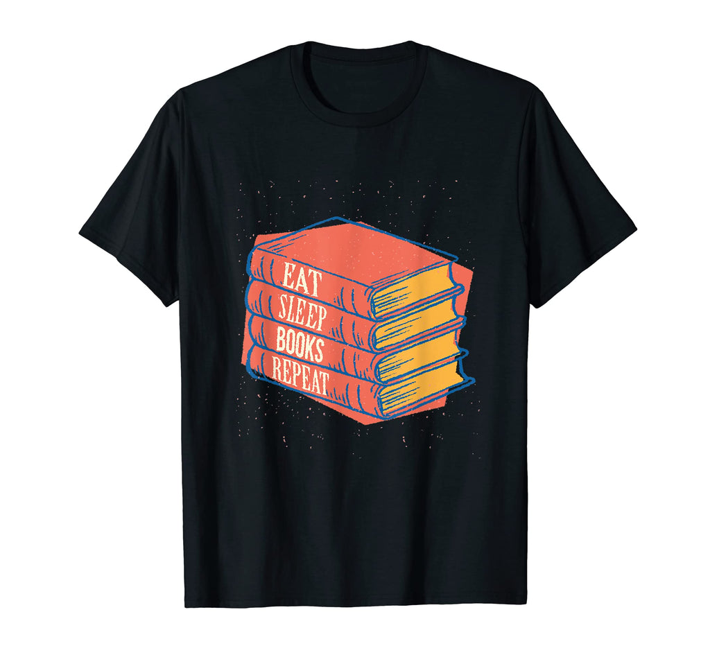 Eat Sleep Books Repeat Book Lover T-Shirt - Aesthetic Graphic for Adults - T-Shirt, Sweatshirt, Hoodie
