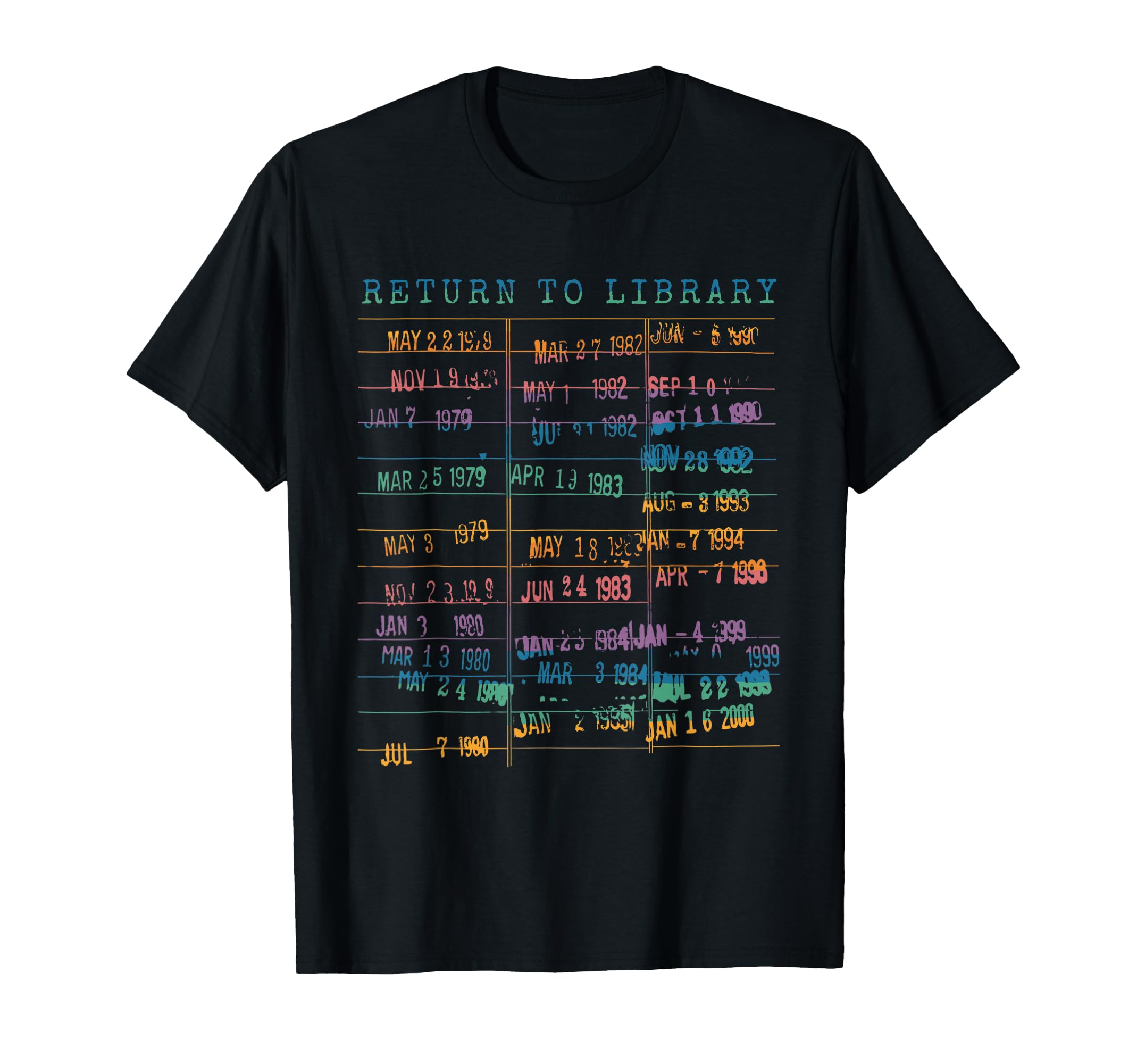 Library Card Book Due Date Bookish T-Shirt - Graphic Print Men Women - T-Shirt, Sweatshirt, Hoodie