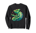 Meditation Chameleon Yoga Pose Sweatshirt - Aesthetic Graphic for Adults - T-Shirt, Sweatshirt, Hoodie