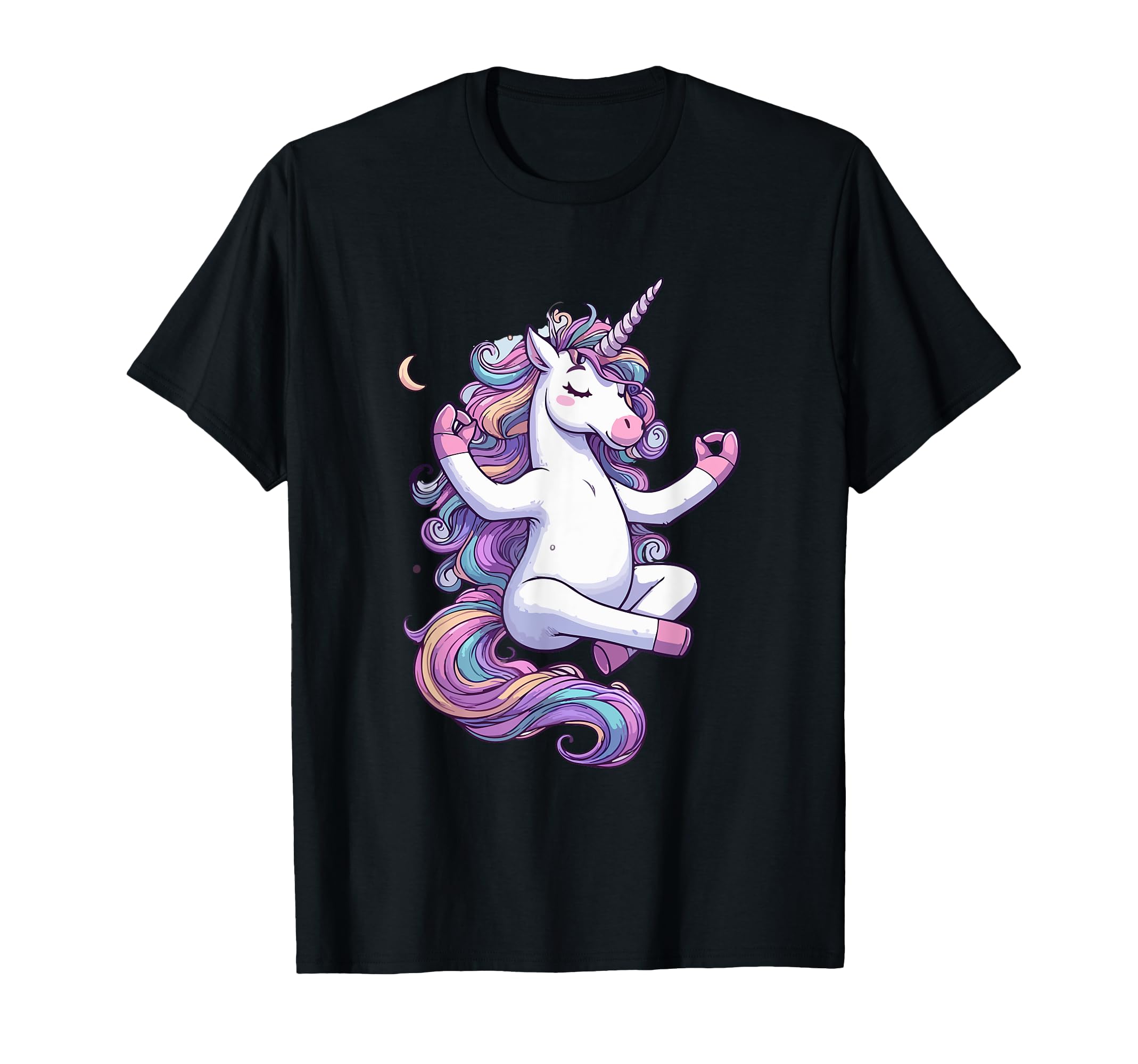 Meditation Unicorn Yoga Pose Relaxing T-Shirt - Novelty Apparel for Adults - T-Shirt, Sweatshirt, Hoodie