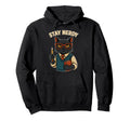 Funny Nerdy Cat Pencil Book Geek Hoodie - Casual Everyday Wear Unisex - T-Shirt, Sweatshirt, Hoodie