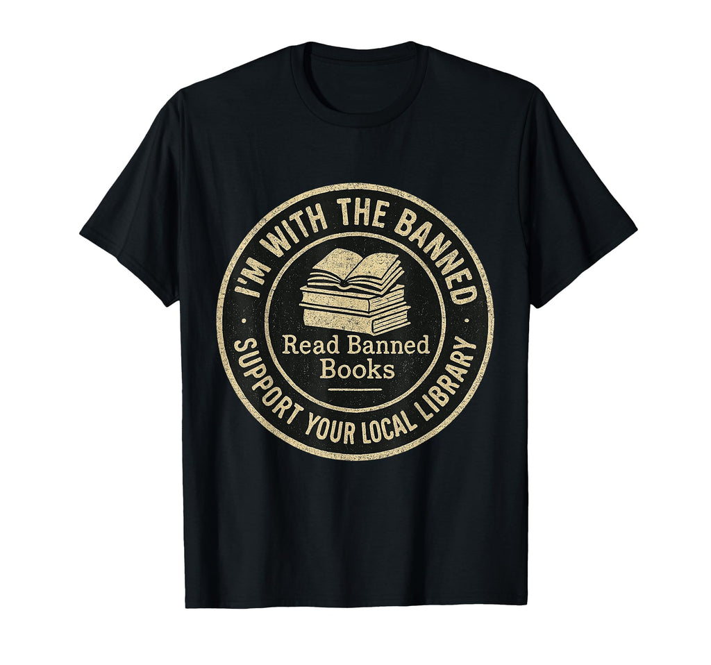 Im Banned Book Reading Teacher Floral T-Shirt - Unique Graphic Unisex - T-Shirt, Sweatshirt, Hoodie