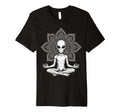 Alien Meditation Spiritual Mandala T-Shirt - Trendy Graphic for Adults - T-Shirt, Sweatshirt, Hoodie