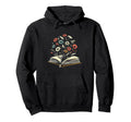 Wildflowers And Book Hoodie - Aesthetic Graphic Unisex - T-Shirt, Sweatshirt, Hoodie
