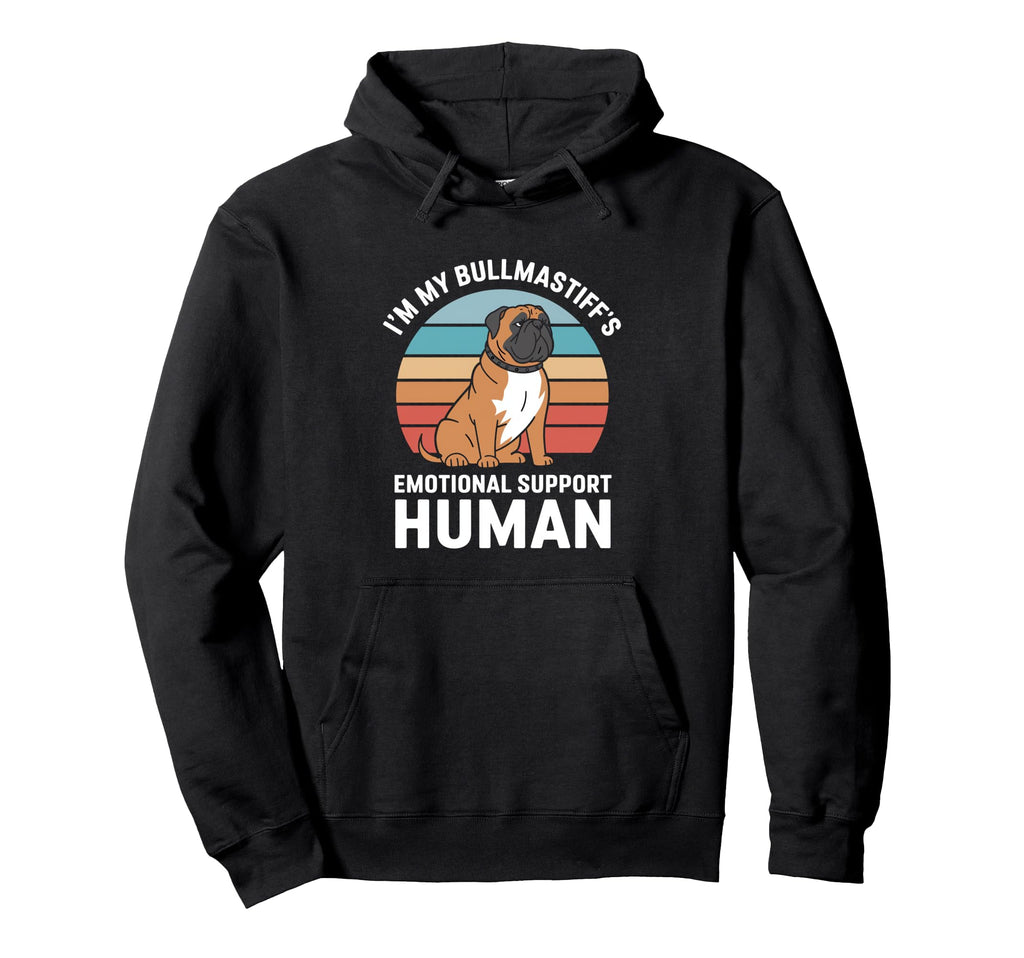 Im My Bullmastiffs Emotional Support Hoodie - Aesthetic Graphic for Adults - T-Shirt, Sweatshirt, Hoodie