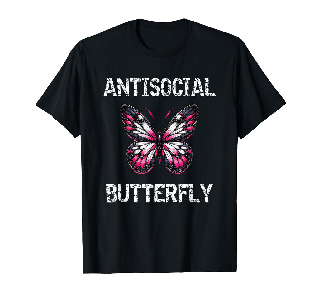 Antisocial Butterfly Introvert Teen T-Shirt - Streetwear Style Unisex - T-Shirt, Sweatshirt, Hoodie