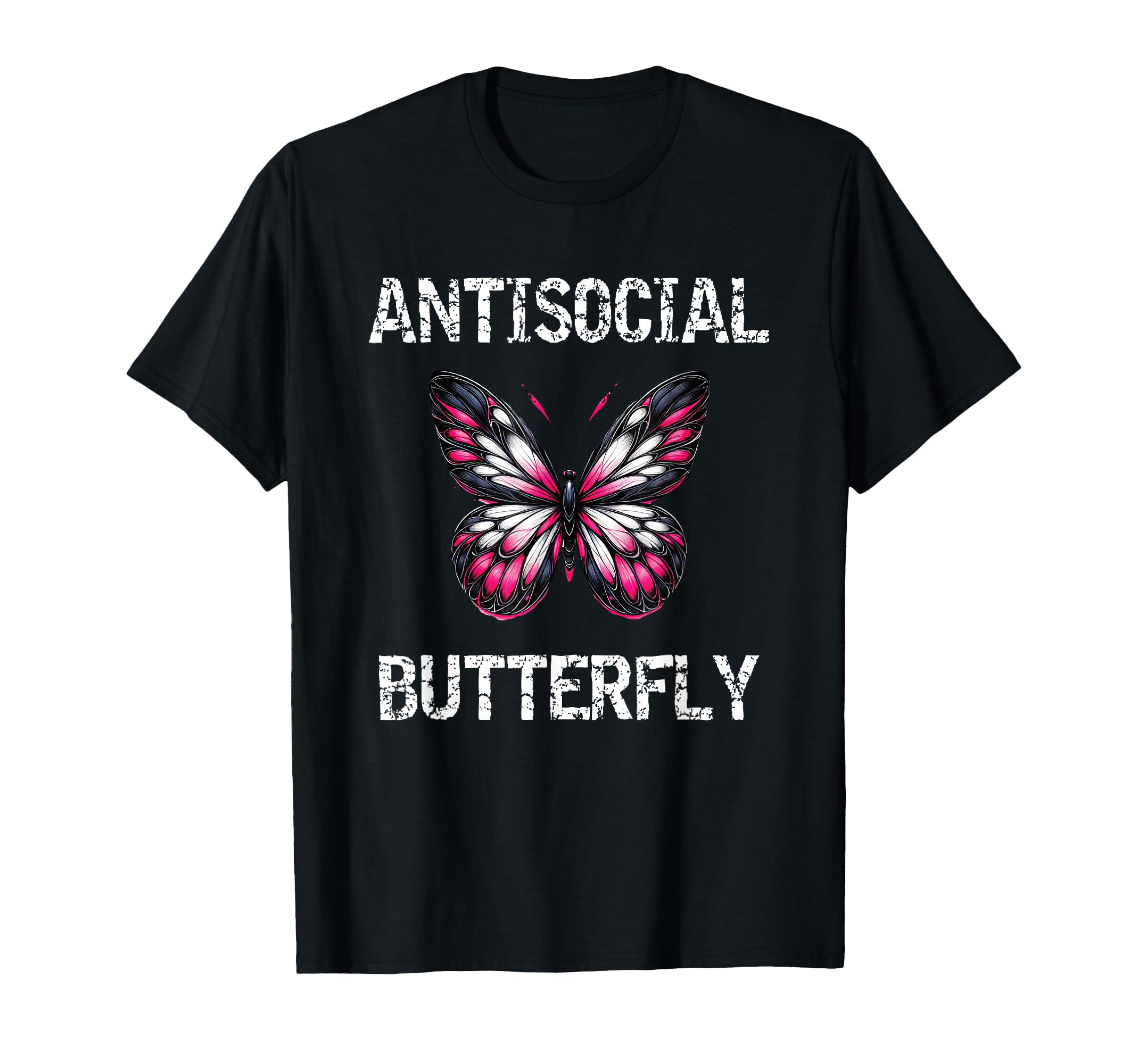 Antisocial Butterfly Introvert Teen T-Shirt - Streetwear Style Unisex - T-Shirt, Sweatshirt, Hoodie