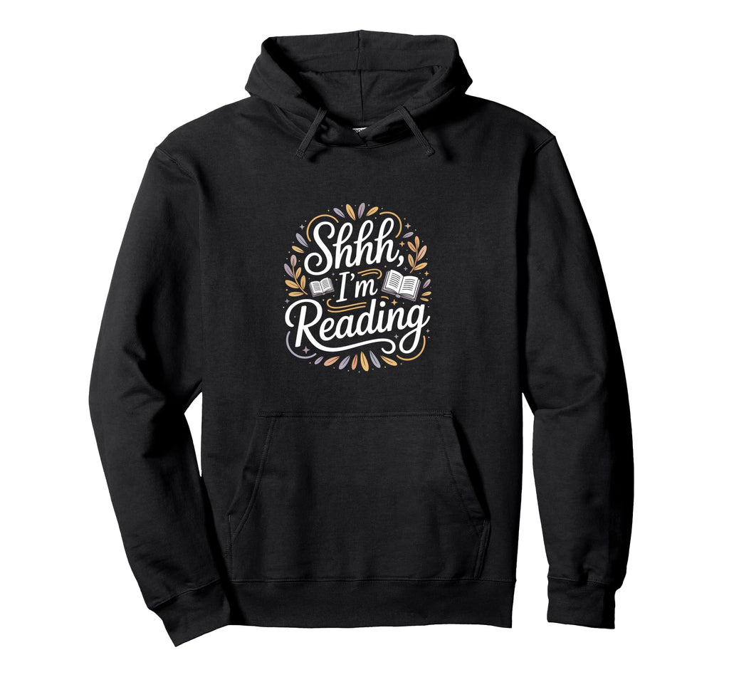 Shhh Im Reading Peaceful Book Nook Hoodie - Custom Art Print Men Women - T-Shirt, Sweatshirt, Hoodie