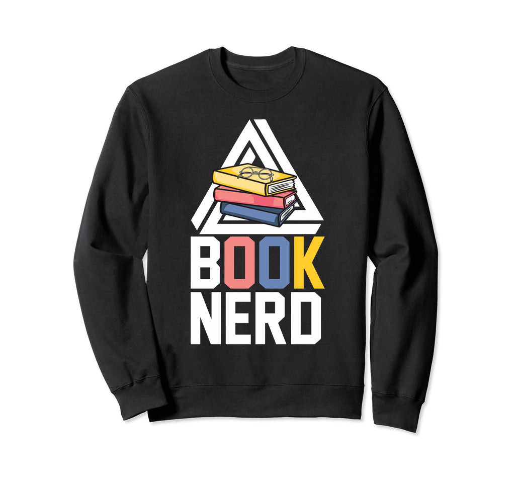Reading Book Nerd Bookaholic Sweatshirt - Custom Art Print Men Women - T-Shirt, Sweatshirt, Hoodie