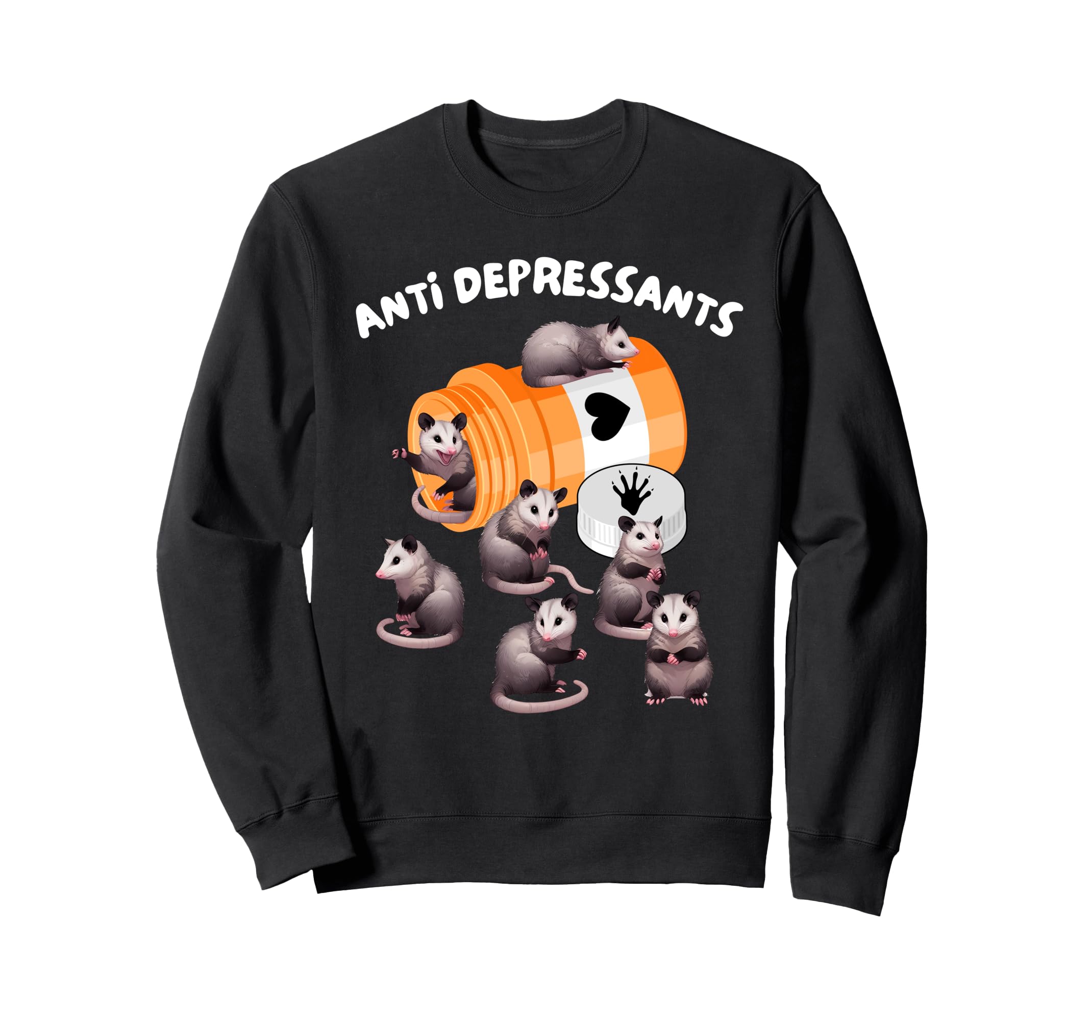 Depression Opossum Mental Health Sweatshirt - Streetwear Style for Adults - T-Shirt, Sweatshirt, Hoodie