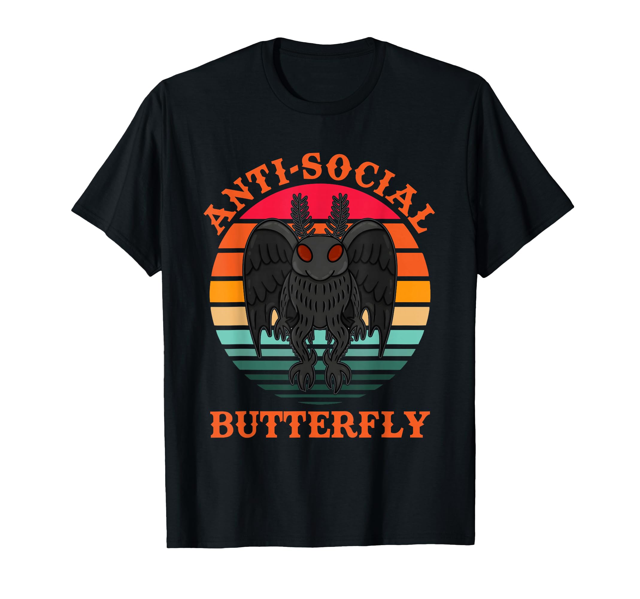 Anti Social Butterfly Introvert T-Shirt - Fun Novelty Design Men Women - T-Shirt, Sweatshirt, Hoodie
