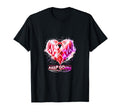 Keep Going Heartbeat Ribbon Motivation T-Shirt - Custom Art Print Men Women - T-Shirt, Sweatshirt, Hoodie