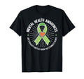Mental Health Awareness Month Green Ribbon T-Shirt - Novelty Apparel Unisex - T-Shirt, Sweatshirt, Hoodie