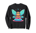 Meditation Butterfly Yoga Pose Sweatshirt - Novelty Apparel Unisex - T-Shirt, Sweatshirt, Hoodie