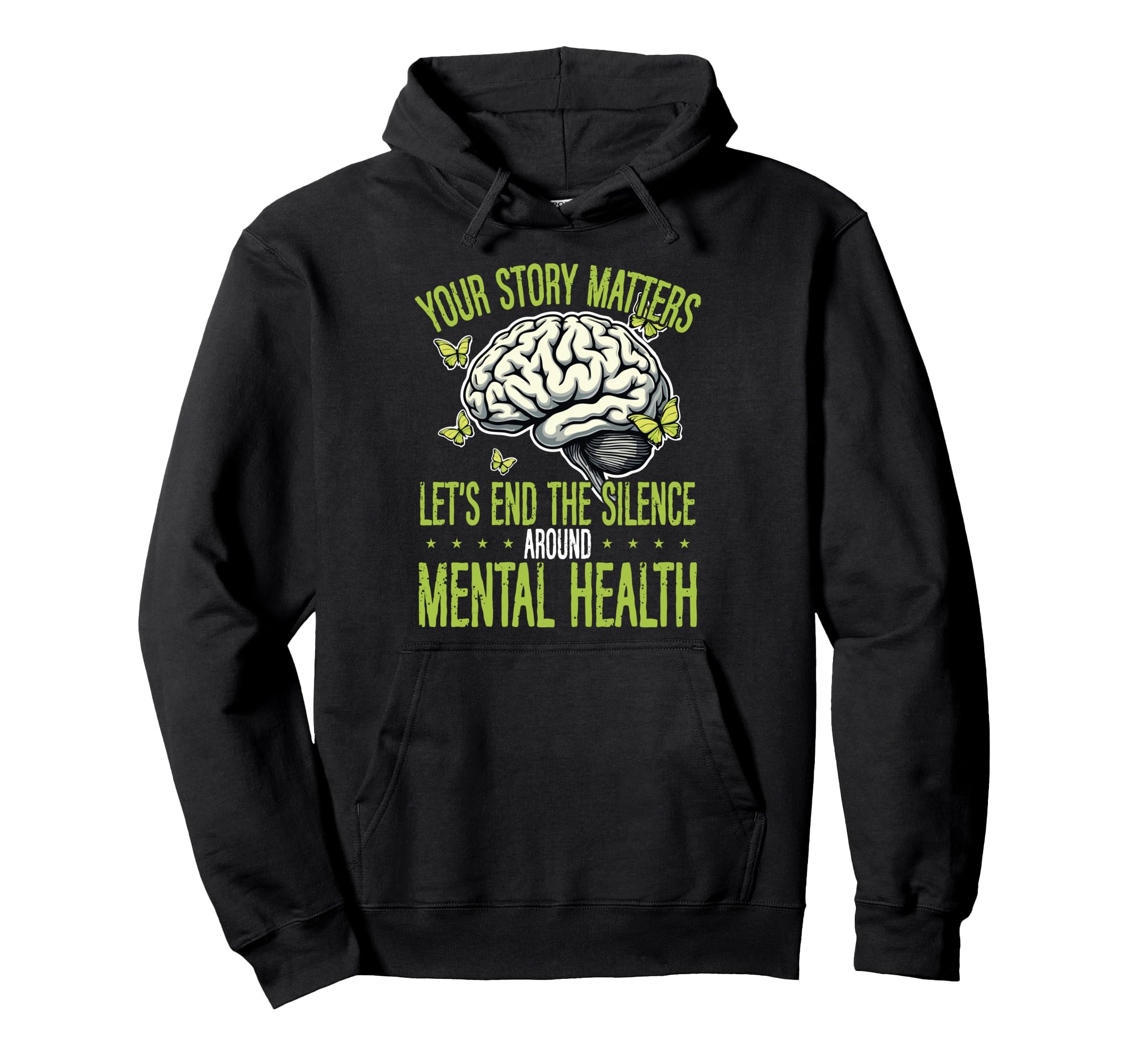 Your Story Matters Lets End Silence Hoodie - Minimalist Print Unisex - T-Shirt, Sweatshirt, Hoodie