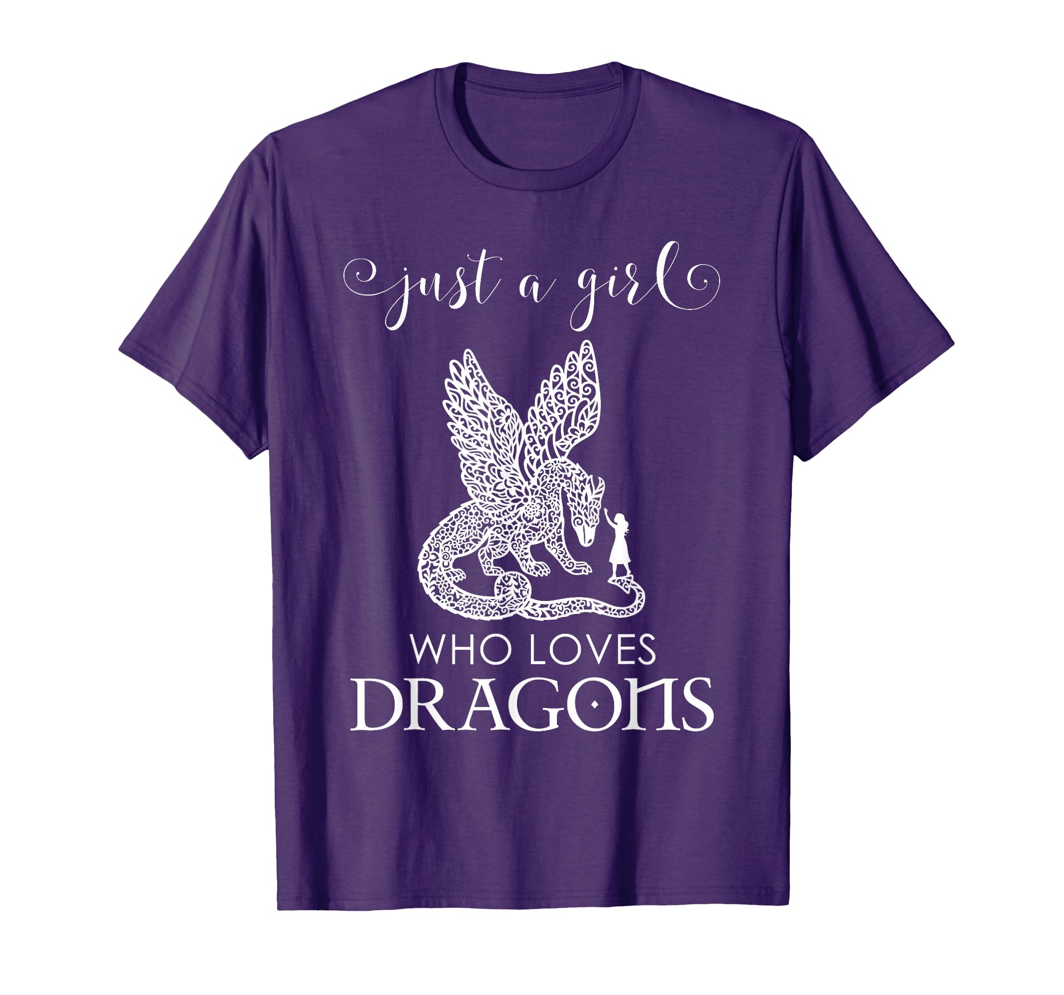 Dragon Gift Just Who Loves Dragons T-Shirt - Minimalist Print Unisex - T-Shirt, Sweatshirt, Hoodie